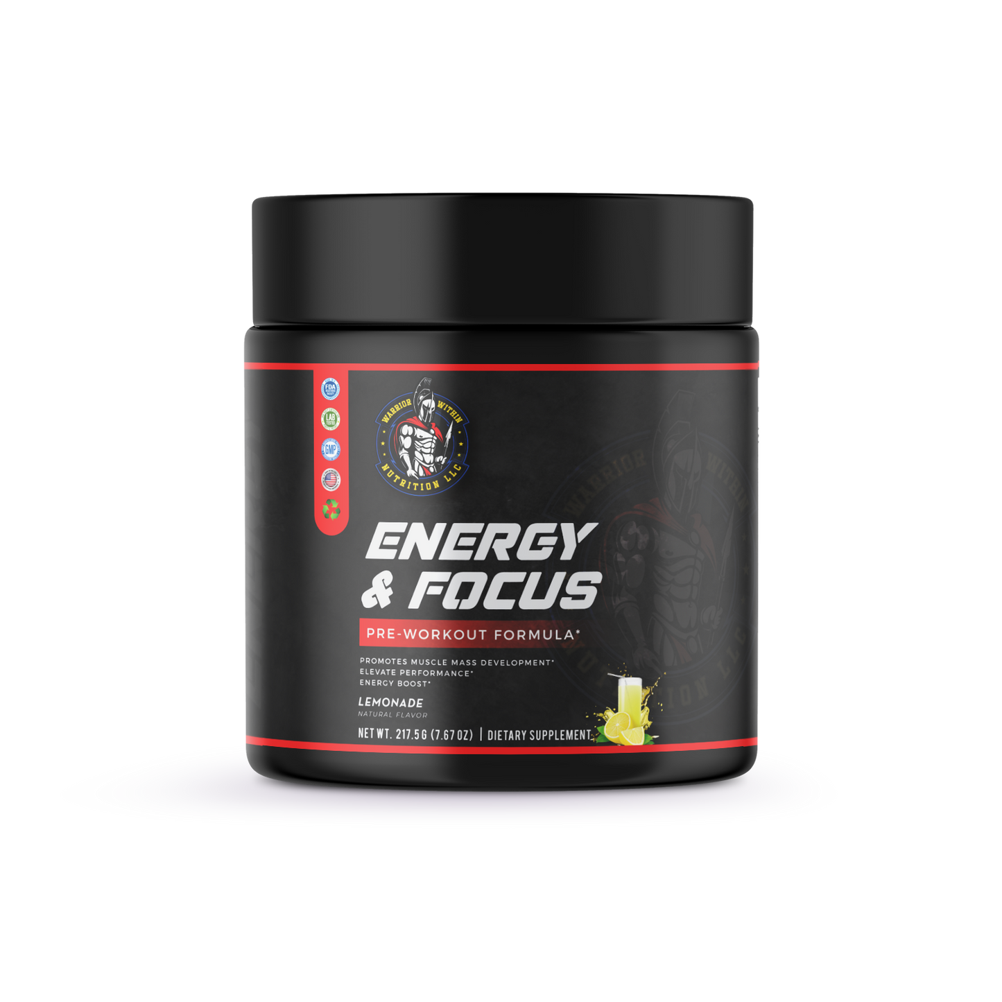 Energy & Focus Pre Workout Formula (Lemonade)